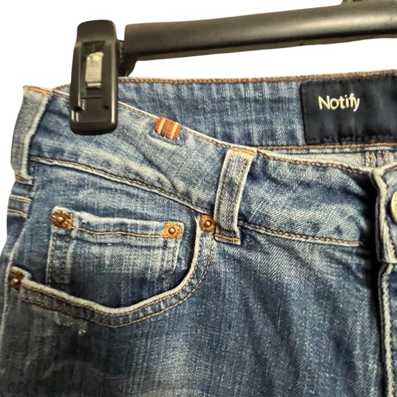 Notify Straight Leg Premium Designer Tailored Denim Blue Jeans SZ 27 - Picture 5 of 11